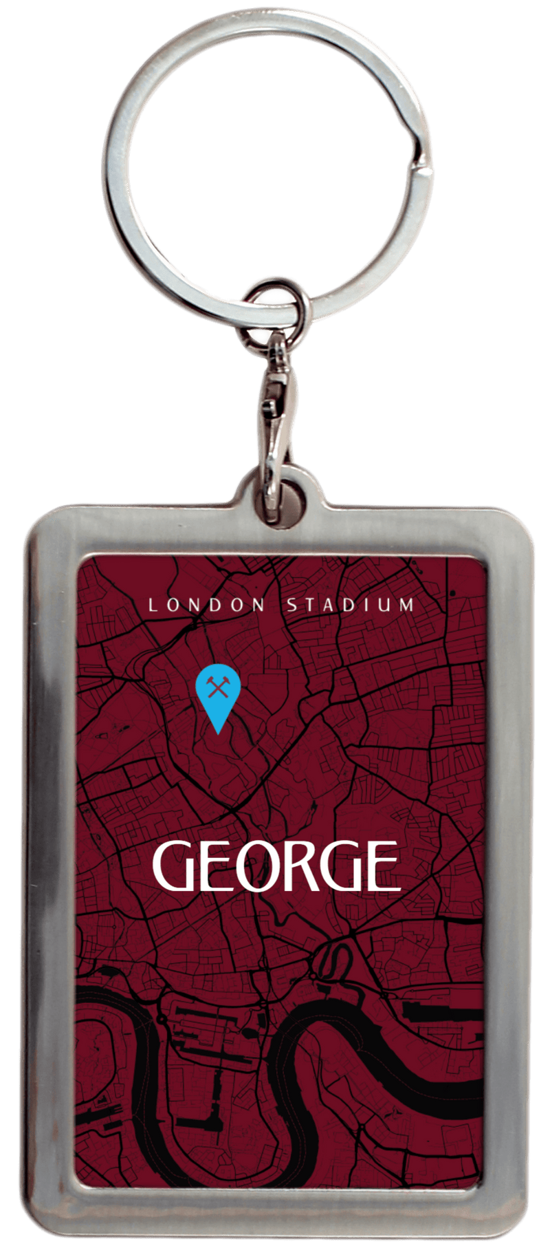 Metal Classic Keyring Nickel