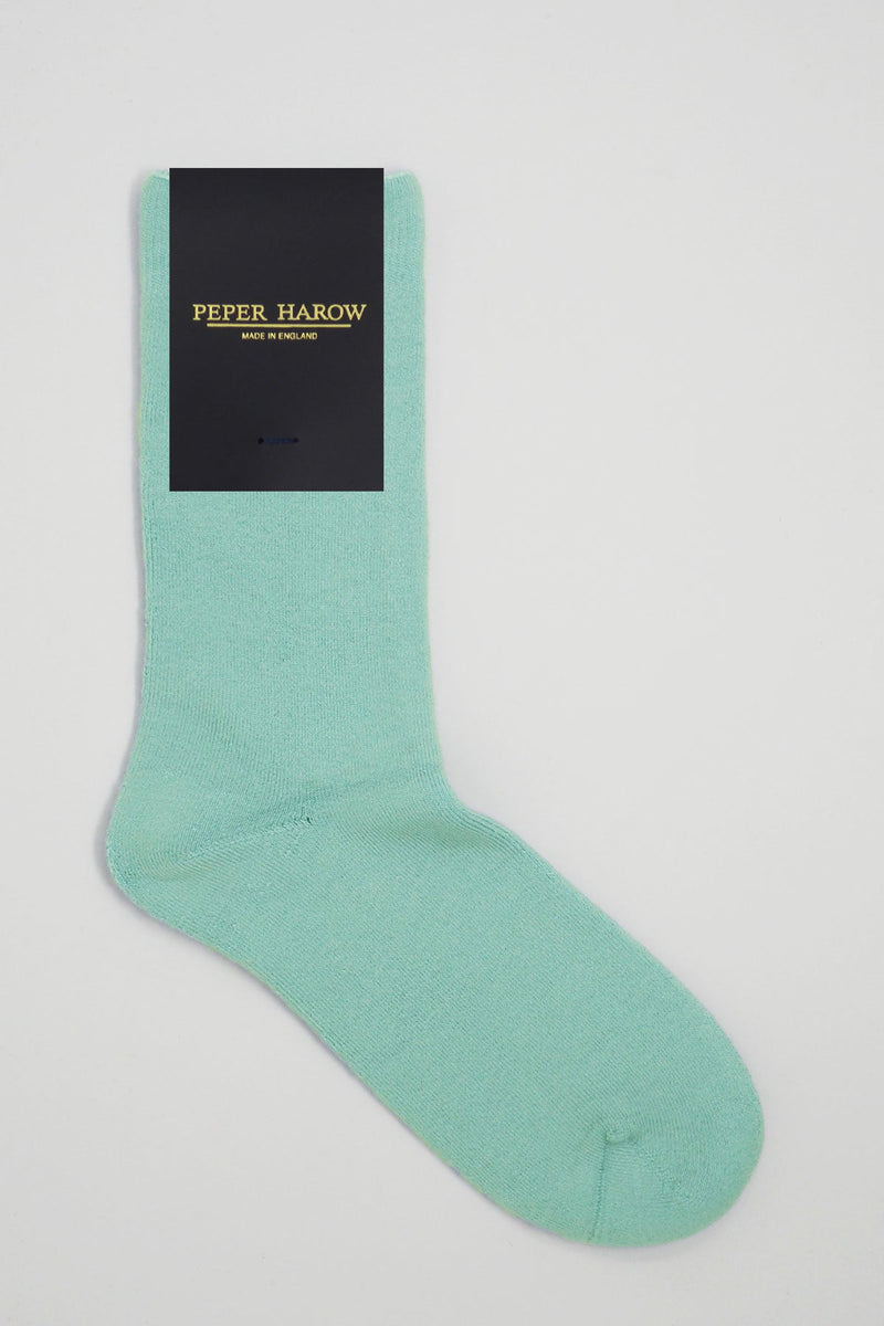 Plain Men's Bed Socks - Blue