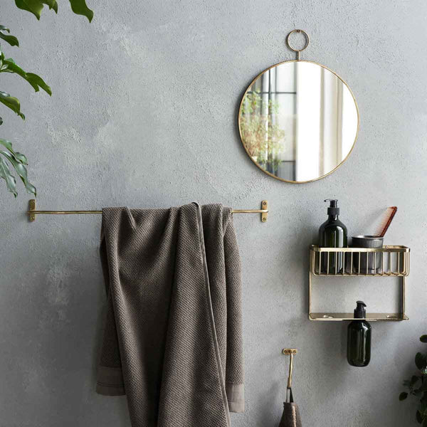 Metal Hanging Rail | Brushed Brass
