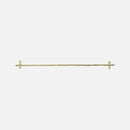Metal Hanging Rail | Brushed Brass