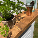 Rustic Garden Floating Shelf | 22cm Depth