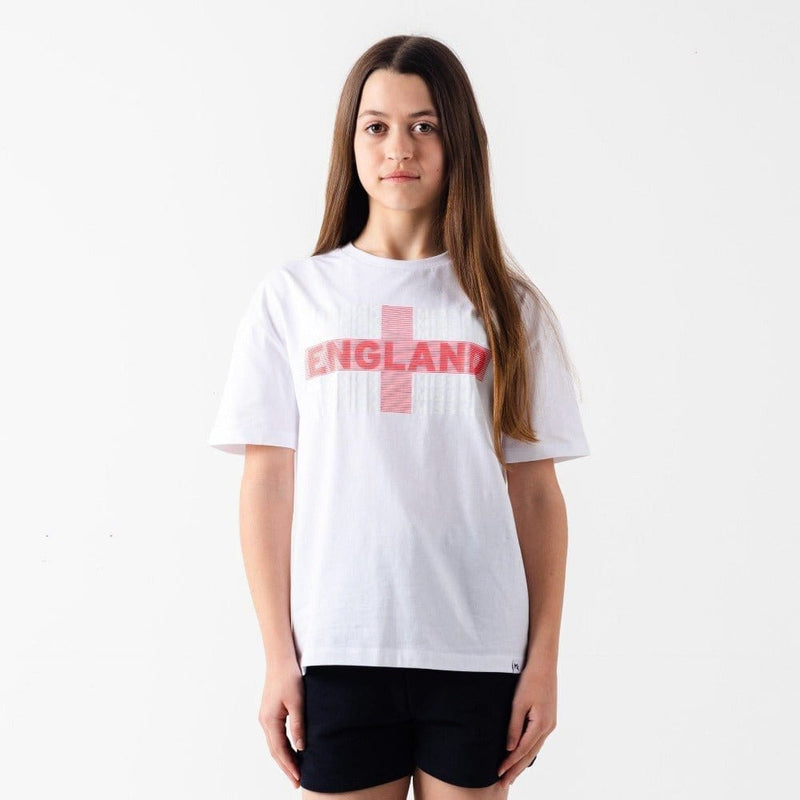 Girls England T-shirt White - MISS KICK -