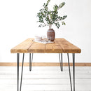 Rustic Kitchen Table | Hairpin Leg