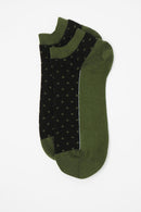 Polka Men's Organic Trainer Socks - Khaki