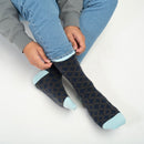 Mosaic Men's Socks - Navy