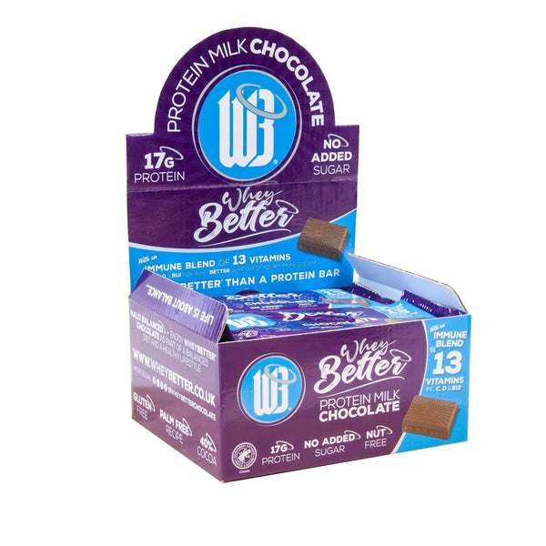 Protein Milk Chocolate 12x75g Bar Box - Immune Blend