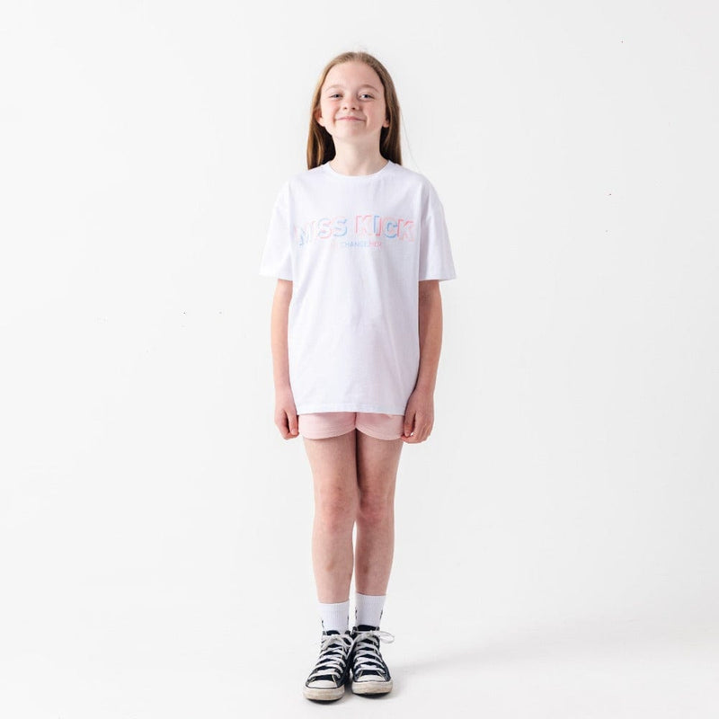 Girls Everyday Outline T-shirt - White