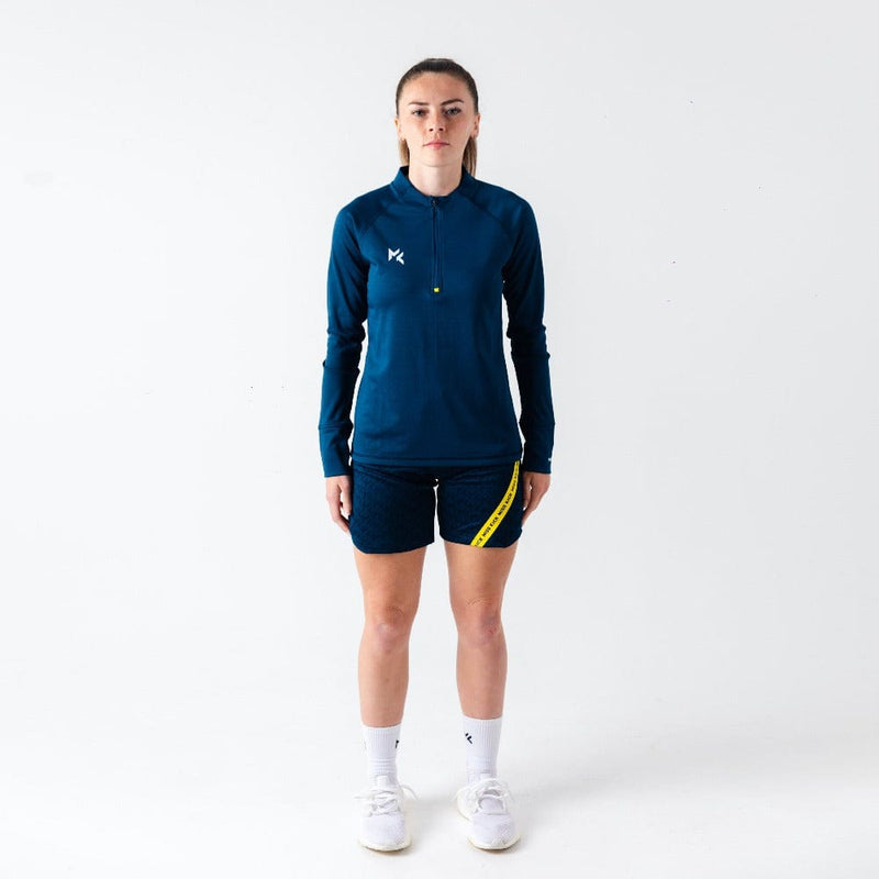 Women's Football 1/4 Zip Training Top Blue