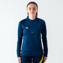 Women's Football 1/4 Zip Training Top Blue