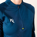 Women's Football 1/4 Zip Training Top Blue