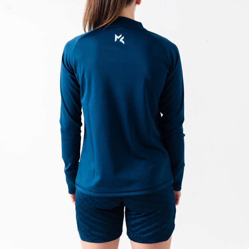 Women's Football 1/4 Zip Training Top Blue