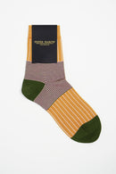 Oxford Stripe Women's Socks - Mustard