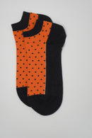 Polka Men's Organic Trainer Socks - Orange