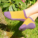 Polka Women's Organic Trainer Socks - Berry