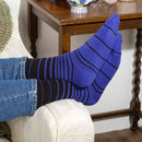 Retro Stripe Men's Socks - Black