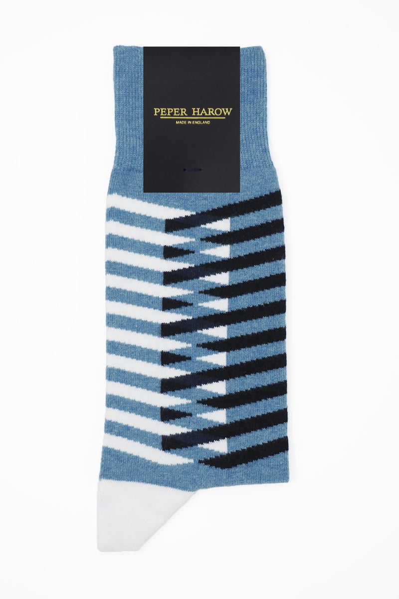 Symmetry Organic Men's Socks - Blue