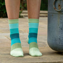Block Stripe Women's Socks - Earth