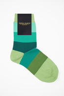 Block Stripe Women's Socks - Earth