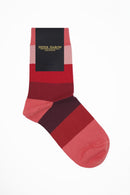 Block Stripe Women's Socks - Fire