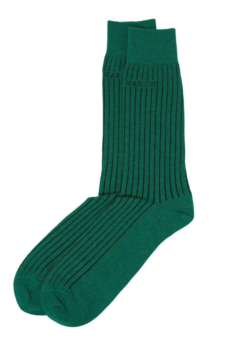 Recycled Ribbed Men's Socks - Green