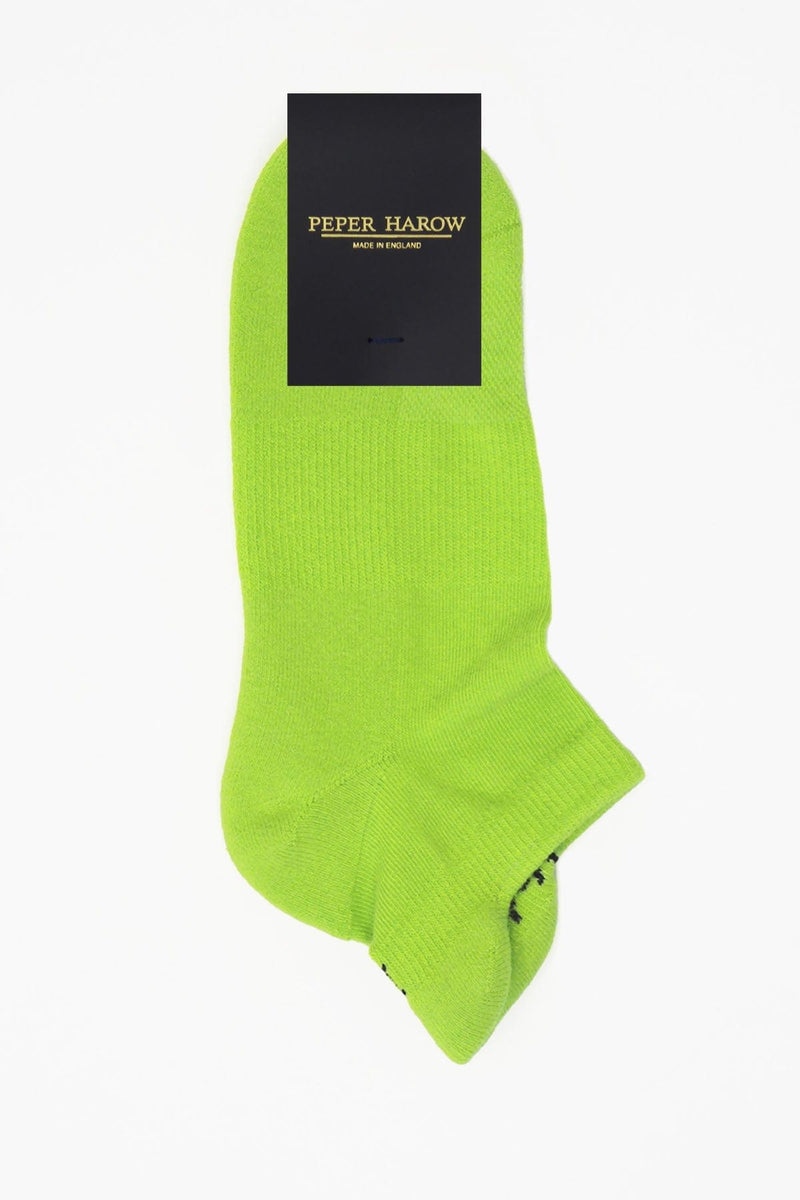 Organic Men's Trainer Sport Socks - Neon