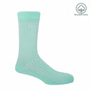 Recycled Ribbed Men's Socks - Light Blue