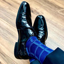 Check Men's Socks - Navy