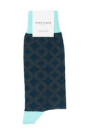 Mosaic Men's Socks - Navy