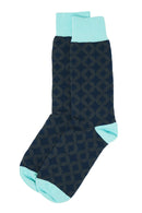 Mosaic Men's Socks - Navy