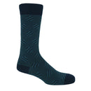 Polka Stripe Men's Socks - Navy
