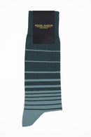 Retro Stripe Men's Socks - Blue