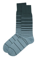 Retro Stripe Men's Socks - Blue