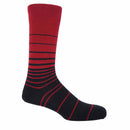 Retro Stripe Men's Socks - Burgundy