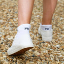 Organic Women's Trainer Sport Socks - White