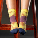 Oxford Stripe Women's Socks - Yellow