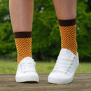Zigzag Women's Socks - Mustard