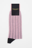 Pin Stripe Men's Socks - Pink