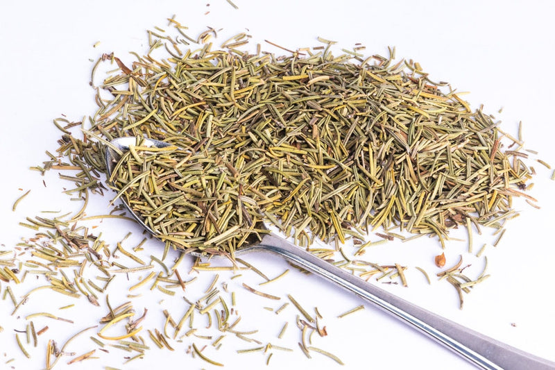 JUX food freeze dried Rosemary on a teaspoon