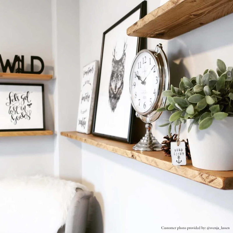 Rustic Thin Floating Shelf | 15cm Depth