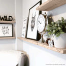 Rustic Thin Floating Shelf | 15cm Depth