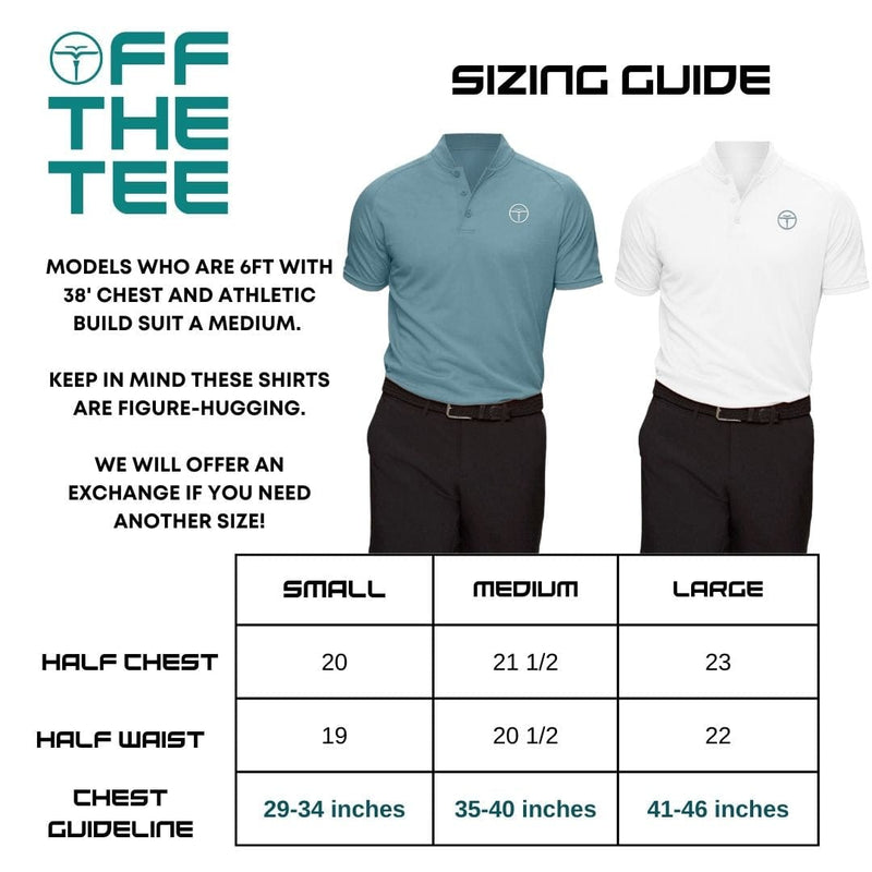 Collarless Teal Polo Innovator