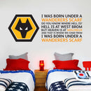 Wolverhampton Wanderers F.C. - Crest & Wanderers Scarf Song Wall Art