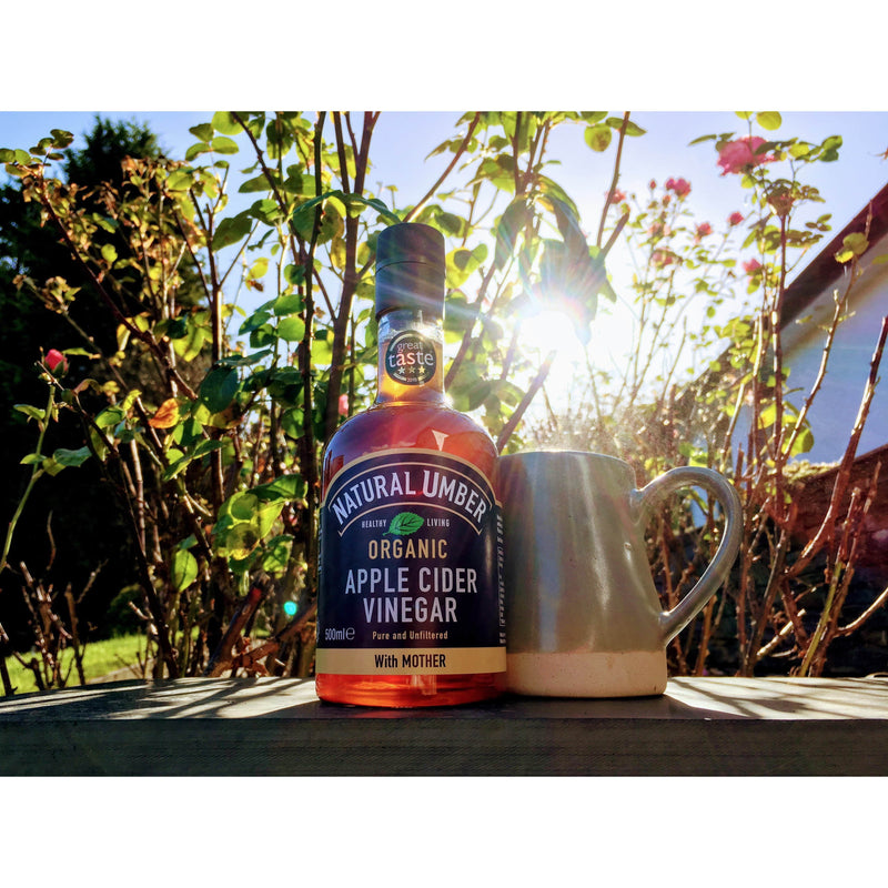 Organic Apple Cider Vinegar with Mother in Glass Bottles