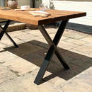 Rustic Garden Table | X Frame