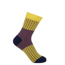 Oxford Stripe Women's Socks - Yellow