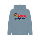 Stone Blue Barmy Army Trumpet Mascot Hoddy - Juniors