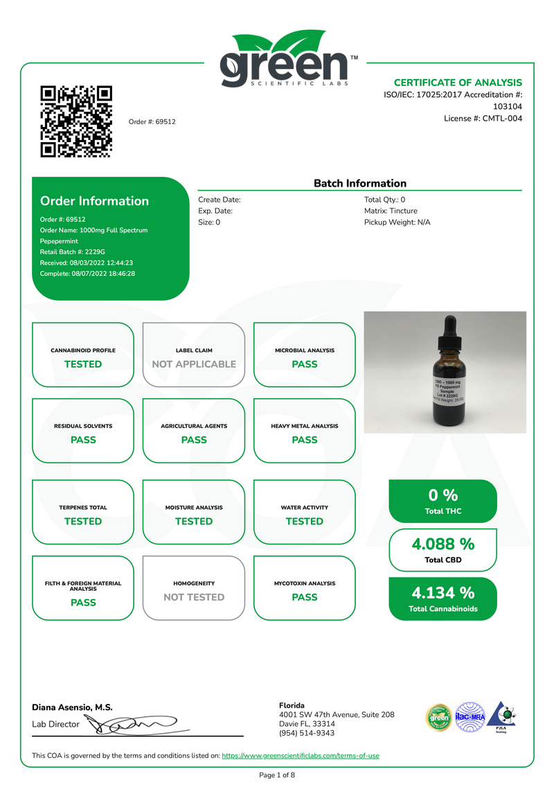 Green Lobster CBD 1000mg Oil