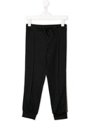 FENDI KIDS logo tape joggers Black - Maison De Fashion 