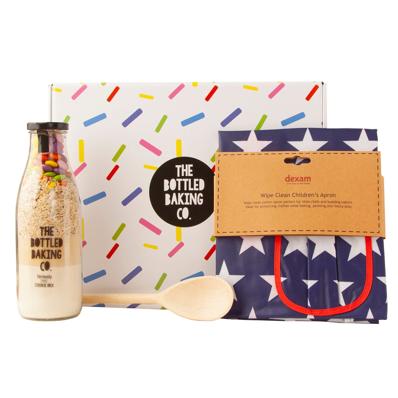 Kids Smart Cookie Mix & Star Apron Gift Box - Cookie Mix - Bottled Baking Co