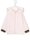 FENDI KIDS FF trim hoodie pink - Maison De Fashion 